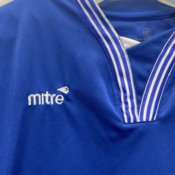 El Salvador Mitre Soccer Futbol Jersey 2015 S/S Blue Azul Size XL Extra Large - Picture 4 of 8